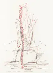 James Ross, Drawing for a Sculpture (Adonis), ink and watercolour on paper