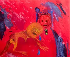 Arthur Merric Boyd, Seated Nebuchadnezzar and Crying Lion, collotype, 15/25