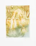 Arthur Merric Boyd, Man and Reflection (Narcissus), colour etching, 40/40