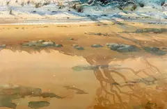 David Barker, Untitled, ink and watercolour