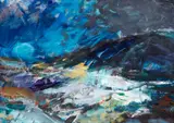 Emily Jackson, Tongariro National Park, acrylic on board