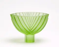 Ann Robinson, Side Carved Flax Pod, cast glass