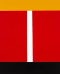 Untitled (Yellow, Red, Black) by Chris Heaphy, acrylic on canvas, offered Nov 2018