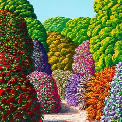 Akaroa by Karl Maughan, oil on canvas, sold Nov 2018