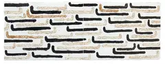 Untitled by Peter Robinson, acrylic, oilstick and bitumen on paper, diptych, offered Nov 2018