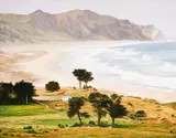 Dick Frizzell, Ocean Beach, oil on canvas