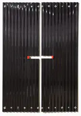 Orange by Ralph Hotere, lacquer on corrugated iron with cast pewter mountings, sold Nov 2018