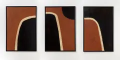 Colin McCahon, The Waterfall Triptych, polyvinyl acetate on board, three panels