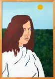 Jeffrey Harris, Head of a Girl, oil on board