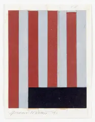Untitled by Gordon Walters, acrylic and collage on card, sold Nov 2018