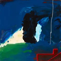 Thunder Land by Pat Hanly, enamel and oil on board, sold Nov 2018