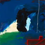 Pat Hanly, Thunder Land, enamel and oil on board