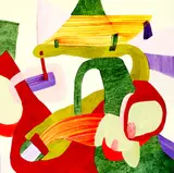 Krystie Wade, A World of Strange and Irregular Voices, oil on board