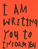 Wayne Youle, I Am Writing to Inform You, acrylic on corrugated carboard