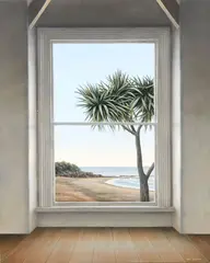 Neil Driver, Cabbage Tree, acrylic on board