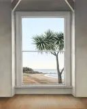 Neil Driver, Cabbage Tree, acrylic on board