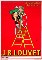 J B Louvet, Bicyclette, vintage print, c. 1930