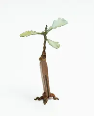 Jim Wheeler, Oak Sprouting Clothes Peg, patinated bronze, ed. of 15