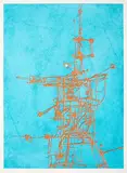 Ted Dutch, Mechanical Monument I, silkscreen print, 23/30