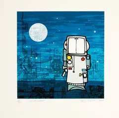 Ted Dutch, Astronaut, silkscreen print, 1/36
