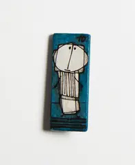 Brooch by Ted Dutch, ceramic, sold Oct 2018