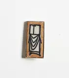 Ted Dutch, Brooch, enamel on wood