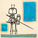 Ted Dutch, The Horseman, ceramic tile