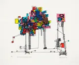 Ted Dutch, Monument to an Advertising Man, silkscreen print, 22/25