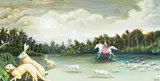 Rebecca Harris, The Invasion, oil on board