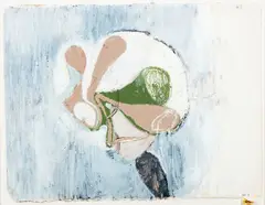 Shane Cotton, Appendages Study 10, oilstick, charcoal and pastel on paper