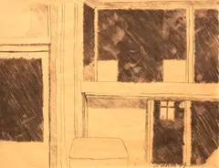 John Walsh, The Exterior, graphite on paper