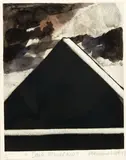 Marilynn Webb, Dark Mountain, monoprint, 1/1