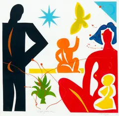 Pat Hanly, Life Goes On, lithograph, 28/40