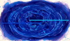 Gretchen Albrecht, Aqua Rosa, acrylic and oil on canvas