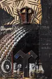 Fatu Feu’u, Te Waka Moana, mixed media on board