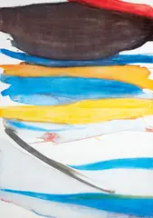 Gretchen Albrecht, Crossbow, watercolour on paper