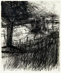 John Drawbridge, Dartington Landscape, Devonshire, lithograph, A/P