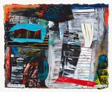 Jane Zusters, Surviving It, mixed media and collage on paper