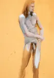 Charles Rose, Untitled – Nude, mixed media on card