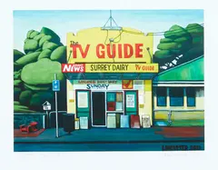 Josh Lancaster, Surrey Dairy, lithograph, edition of 5