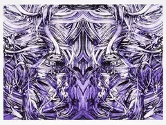 Flip (Violet) by Judy Millar, lithograph, AP, offered Oct 2018