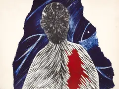 Simon Kaan, Untitled, screenprint, diptych