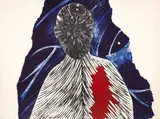 Simon Kaan, Untitled, screenprint, diptych
