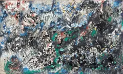 Kase Jackson, Untitled – abstract study, oil and acrylic on board
