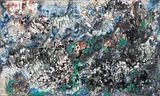 Kase Jackson, Untitled – abstract study, oil and acrylic on board