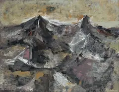 Eric Lee-Johnson, Untitled – Landscape, oil on board