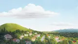 Peter Siddell, Two Clouds, oil on canvas