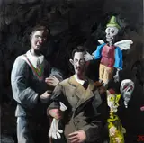 McLean Edwards, Circle of Friends, oil on canvas