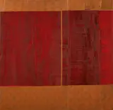 Stephen Bambury, ‘Forbidden City’, oxidised copper leaf and acrylic on aluminium, two panels