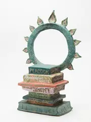 Peacock by Tessa Laird, earthenware (2013), sold Aug 2018